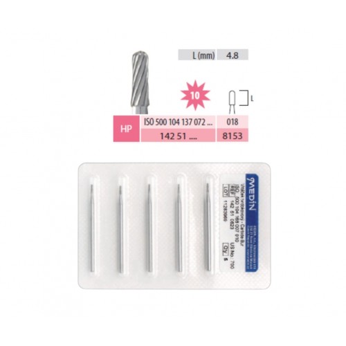 Freze extradure, cilindrice, 10 lame, piesa dreapta HP